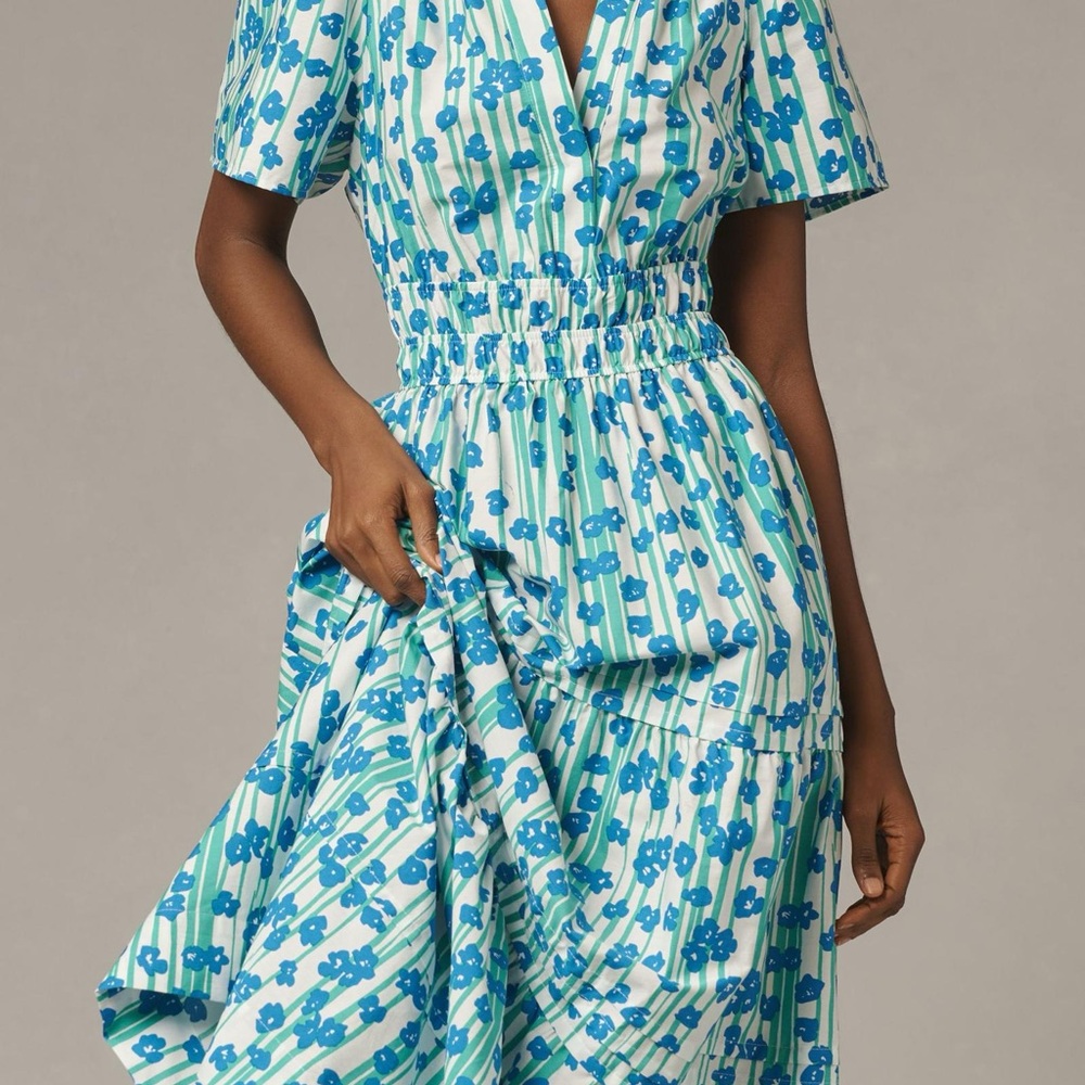 NWT Anthro Somerset  Maxi - Blue Green